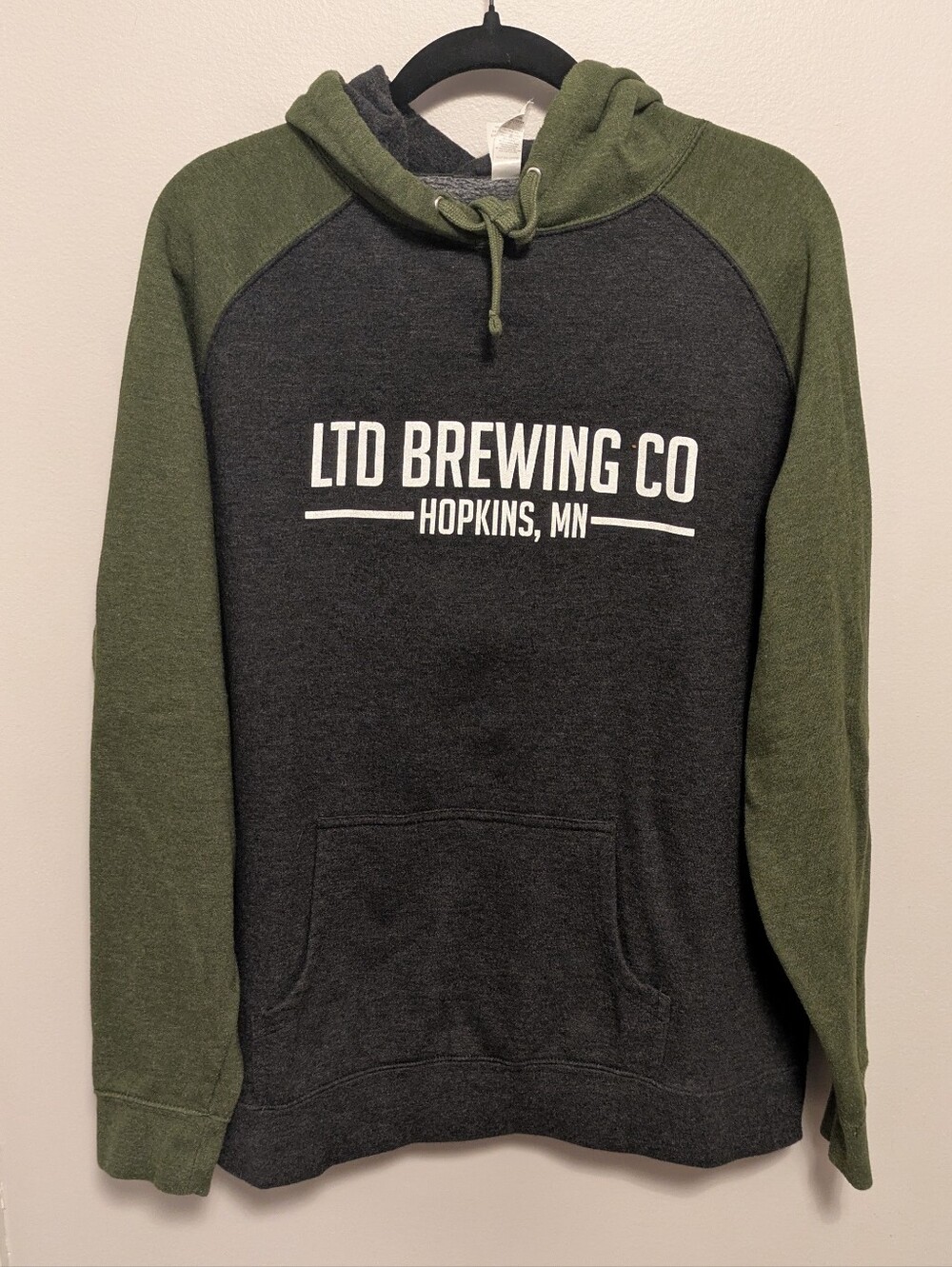 LTD Brewing Green And Gray Hoodie Sweatshirt